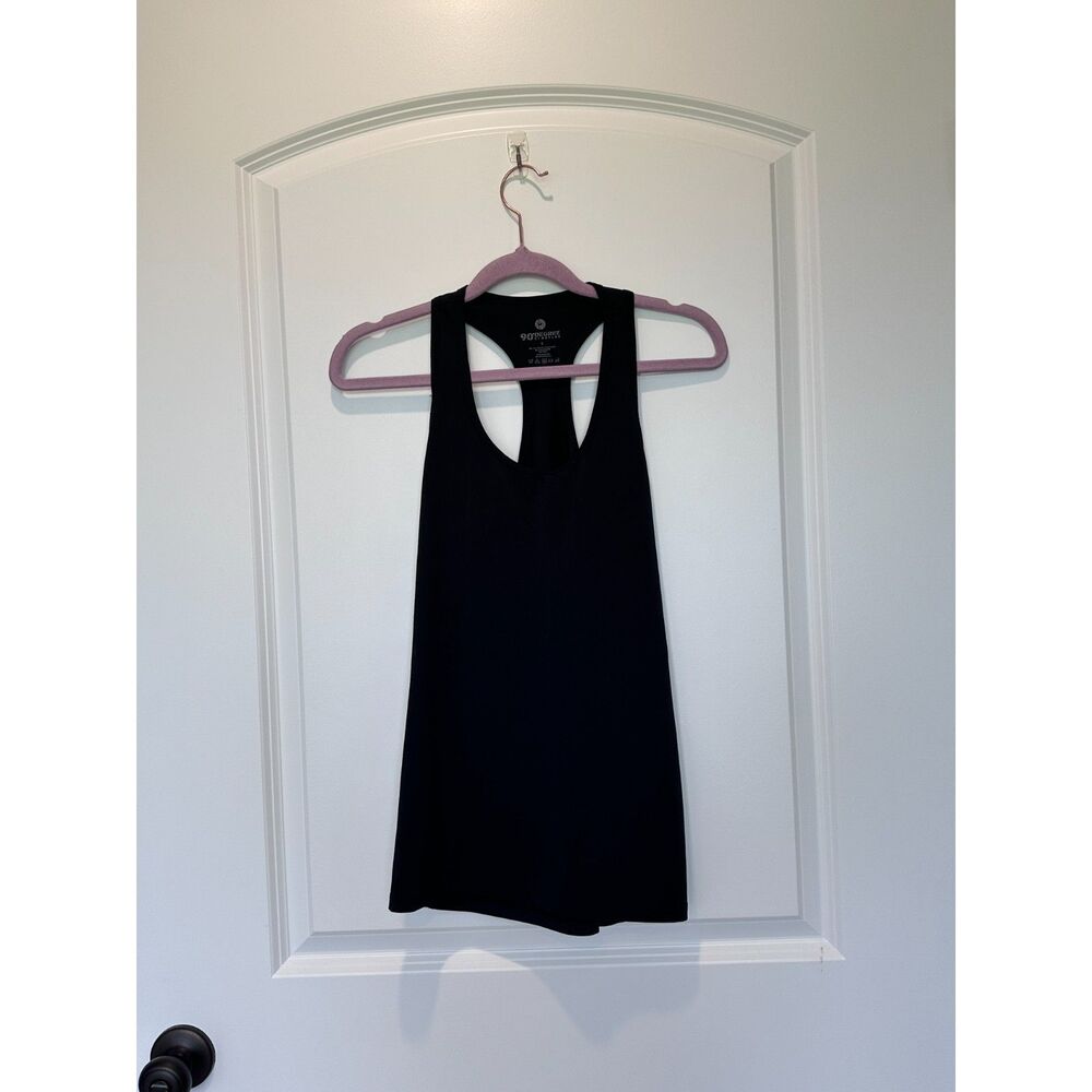 90 Degree by Reflex Racerback Tank Top Black Size Small